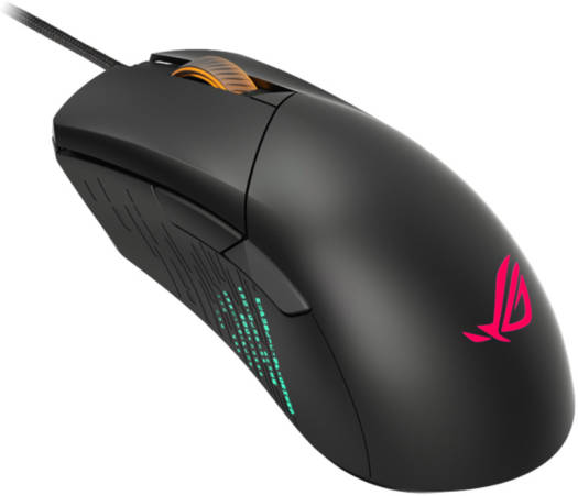 Asus P514 Rog Gladius III Wired Gaming Mouse, 19000 Dpi Optical Sensor, 400 IPS Max Speed, 50G Acceleration, 1000 Hz, Micro Switch, 6 Programmable Buttons, Aura Sync, Black | 90MP0270-BMUA00
