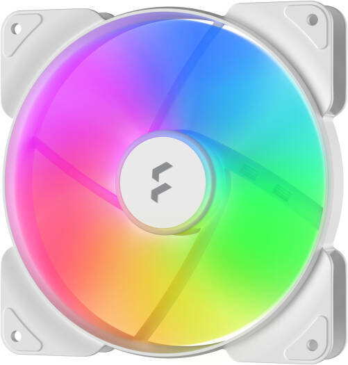 Fractal Aspect 14 RGB 140mm Computer Case Fan, Addressable RGB LED Type, Rifle Bearing, 1000 RPM Fan Speed, 41 CFM Max Airflow, 7 Fan Blades, Single Pack, White | FD-F-AS1-1408