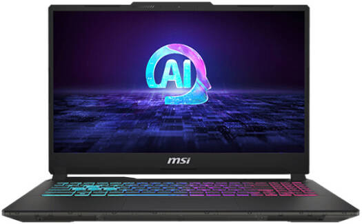 MSI CYBORG 15 AI A1VF Gaming Laptop, 15.6" FHD 144Hz IPS Display, Intel Core Ultra 7 155H, 16GB DDR5 RAM, 512GB SSD, NVIDIA RTX 4060 8GB, Backlit RGB ENG-ARB K/B, Win 11 Home, Black | 9S7-15K211-029