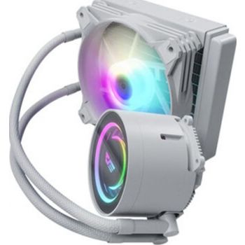 DarkFlash Twister DX120 ARGB LED 120mm AIO Liquid Cooler - White | DX-120WH