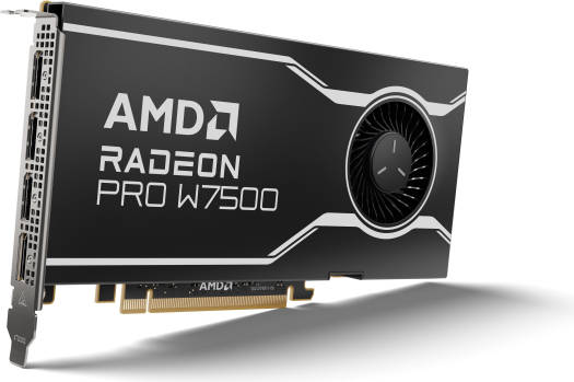 AMD Radeon Pro W7500 Professional Graphics Card, 8GB GDDR6 128-Bit Memory, 172 GB/s Memory Bandwidth, 1792 Stream Processors, PCI E 4.0, DirectX 12 Ultimate, 4* DisplayPort 2.1 | 100-300000078