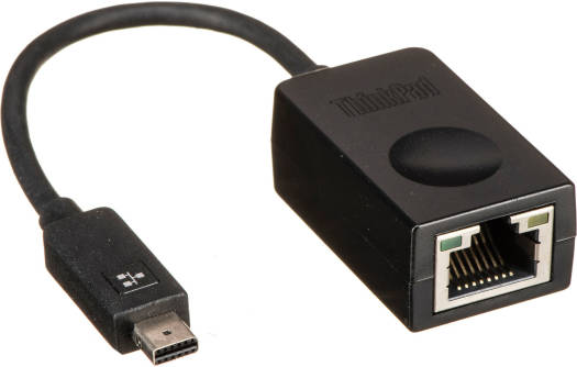 Lenovo ThinkPad Ethernet Extension Cable, Small Form Factor, 80mm Cable Length, Support PXE Boot & vPro, Black | 4X90F84315