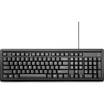 HP 100 Wired USB Keyboard, English Arabic, Black | 2UN30AA#ABV