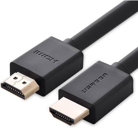 UGREEN HDMI 2.0  to HDMI Cable, 4K*2K 60Hz Resolution, 10.2 Gb/s Data Transfer Rate, High Stability, Fast Processability, PVC material, 1 Meter Cable Length, Black | 10106
