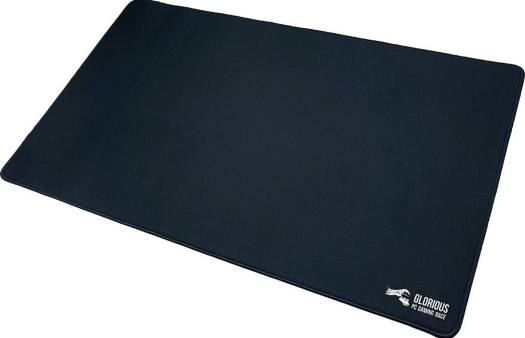 Glorious G-P Extended Gaming Mouse Pad/Mat, Long Black Cloth, Mousepad, Stitched Edges, 14x24 | G-P