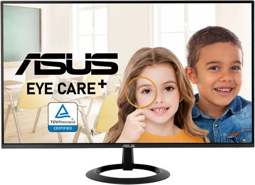 ASUS VZ24EHF Eye Care Gaming Monitor, 24" FHD IPS Display, 100Hz Refresh Rate, 1ms (MPRT) Response Time, 16.7m Color Display, Low Blue Light, Black | VZ24EHF