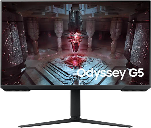 Samsung 32" Odyssey G5 G51C Gaming Monitor, 2560 x 1440 QHD VA Display, 165Hz Refresh Rate &1ms Response Time, 16.7M Colors, AMD FreeSync Premium, HDR 10, HDMI / Display Port, Black | LS32CG510EMXUE