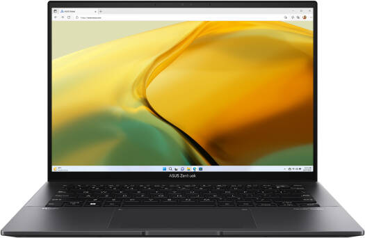 ASUS Zenbook 14 OLED UM3402YA Laptop, 14" 2.8K OLED 90Hz Display, AMD Ryzen 5 7430U, 8GB RAM, 512GB SSD, AMD Radeon Graphics, ENG-ARAB Keyboard, Win11, Jade Black | UM3402YA-KM766W