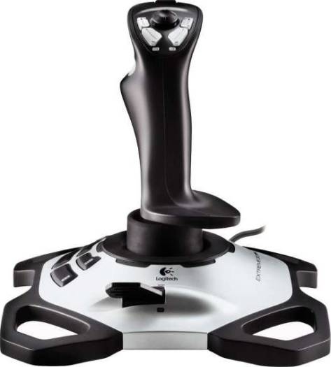 Logitech Extreme 3D PRO Joystick, 12 Programmable Buttons, 8-Way Hat Switch, Rapid-Fire Trigger, Contoured Grip, For PC Only, Black | 942-000031