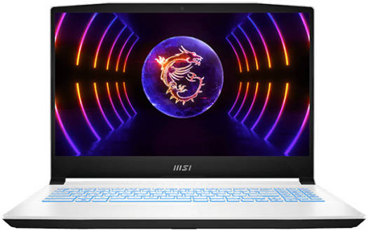 MSI Sword 15 A12VE Gaming Laptop, 15.6" FHD 144Hz Display, Intel Core i7-12650H, 16GB RAM, 512GB SSD, NVIDIA GeForce RTX 4050 6GB, Backlit ENG Keyboard, Windows 11 Home, White | 9S7-158522-1400