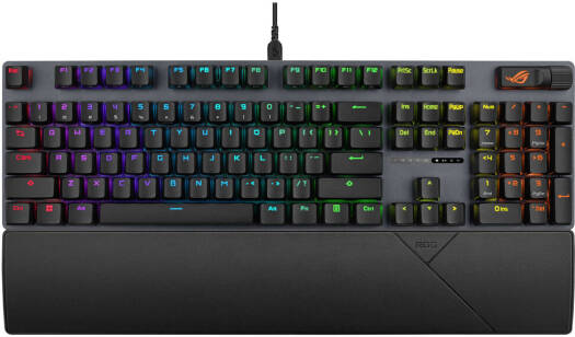ASUS ROG Strix Scope II Full-Size Gaming Wired Mechanical Keyboard, NX Snow Linear Switches, N Key Rollover, Anti-Ghosting Keys, 2M USB type A to C Cable, Black | 90MP036A-BKUA01