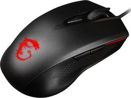 MSI Clutch GM40 Optical Gaming Mouse, Ambidextrous Design, PMW 3310 Optical Sensor, Two DPI Settings, Black | S12-0401340-D22