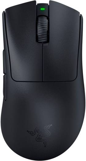 Razer Deathadder V3 Pro Gaming Mouse, Focus Pro 3K Optical Sensor, 30000 Max DPI Sensitivity, Optical Mouse Switches Gen-3, 5 Programmable Buttons, 100% PTFE Feet, Black | RZ01-04630100-R3G1