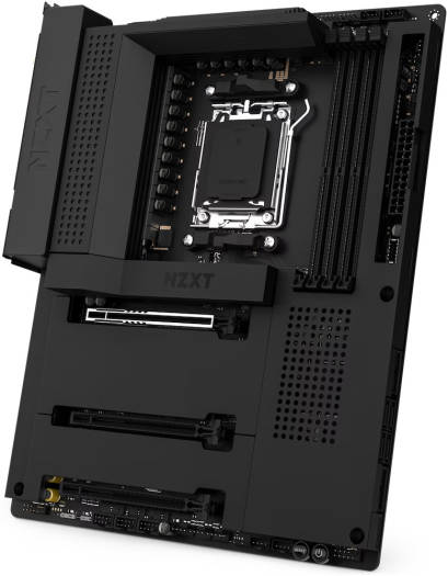 NZXT AMD B650E N7 AM5 ATX Motherboard, AMD B650 Chipset, 2-Channel 4x DDR5 DIMM, Max 128GB Memory, PCIe 5.0 ×16, AMD RDNA 2 Graphics, 1x HDMI,  2.5G LAN, USB 2.0x2  USB Type-C, Black | N7-B65XT-B1