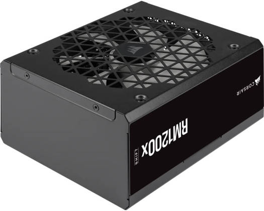 Corsair RM1200x Shift Fully Modular ATX Power Supply, 1200W Power, 80 Plus Gold, Modular Side Interface, ATX 3.0 & PCIe 5.0 Compliant, Zero RPM Fan Mode,  105°C-Rated Capacitors, Black | CP-9020254-UK
