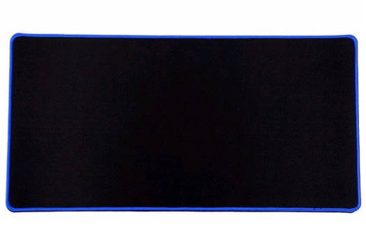 Generic Big Gaming Mouse Pad, Extended Non-Slip Desk Mat, Water Proof Rubber, With Stitched Edges, 78x30x3mm Size, For Office and Home, Black with Red Or Blue Stitches |