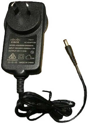 Cisco Meraki AC Adapter, Up to 30W Power Output, 100-240V AC, 50/60 Hz Input Voltage, AU Plug Type, Open Box | MA-PWR-30W-AU