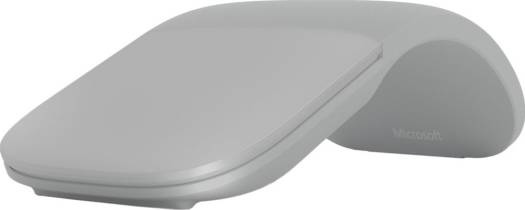 Microsoft Arc Wireless Mouse, Ultra-Slim & Lightweight, BlueTrack Technology, Up to 1200 FPS Imaging Rate, 1000 PPI Resolution, Bendable Tail, Light Gray | CZV-00008 / FHD-00008