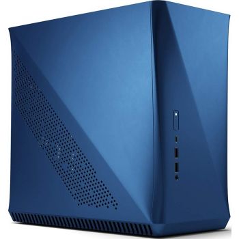 Fractal Design Era ITX Cobalt TG Compact Computer Case, Blue | FD-CA-ERA-ITX-BU