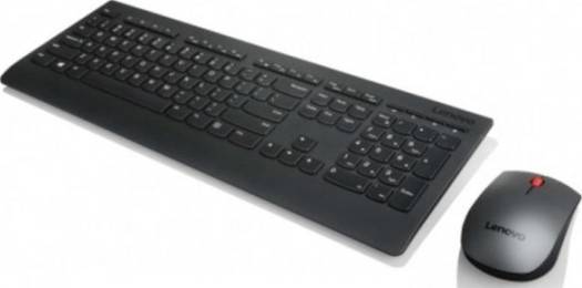 Lenovo Professional Wireless Keyboard and Mouse Combo, English-Arabic Keyboard Layout | 4X30H56797