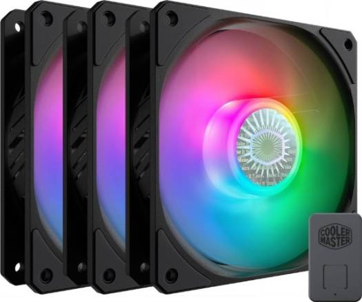 Cooler Master SickleFlow 120 ARGB Fan (3-Pack), 650-1800 RPM (NEW) | MFX-B2DN-183PA-R1