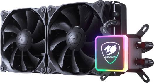 Cougar AQUA 280 RGB AIO Liquid CPU Cooler, Addressable RGB lighting Water Block, 280mm Radiator | CGR-AQUA 280