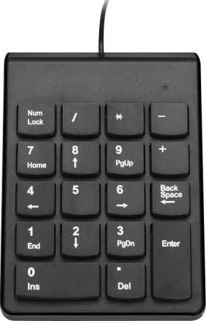 Mini USB 18 Keys Super Slim Numeric Keypad for Desktop or Laptop