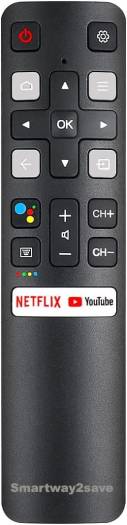 New RC802V Voice Command Smart Remote Compatible for All Android 4K UHD TCL Smart Televisions.