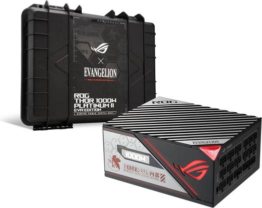 ASUS ROG THOR 1000W Platinum II EVA Full Modular Power Supply, 80+ Platinum, Lambda A++ Certified, 135mm PWM Fan, 0dB Mode, OLED Panel, Sleeved Cables, Aura Sync,Black | 90YE00L6-B0NA00