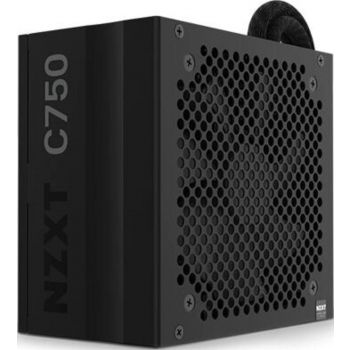 NZXT C Series 750W Semi-Modular ATX PSU, 80 Plus Bronze Rating, 2 Sata Cable, Steel/PCB/Plastic Material | PA-7B1BB-UK