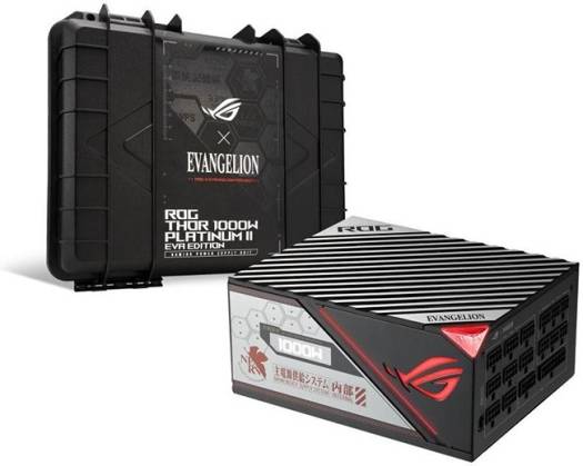 ASUS ROG Thor 1000W Platinum II EVA Edition Power Supply, 1000W Power,  80Plus Platinum, ROG Heatsinks Lambda A++ Certification, 135mm Axial-tech Fan, Black | 90YE00L3-B0NA00