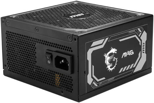 MSI MAG A1250GL PCIE5 Fully Modular Power Supply, 1250 Watts, 80 Plus Gold Certified, ATX 3.1 Ready, Active PFC, 135 mm Fluid Dynamic Bearing Fan, Half Bridge LLC + SR + DC/DC, Black | 306-7ZP9A18-CE0