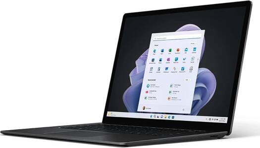 Microsoft Surface Laptop 5, 12th Intel Core i5, 8GB, 512GB SSD, 13.5 Inch Touch screen QHD, Intel Iris Xe Integrated Graphics, Windows 11, Black | R1S-00039