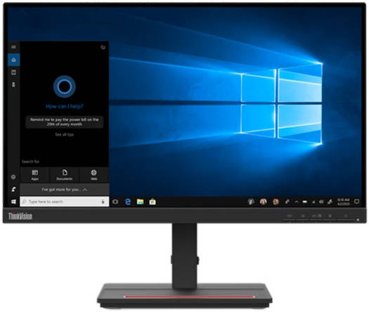 Lenovo ThinkVision S22e-20 Monitor, 21.5" FHD VA Display, 75Hz Refresh Rate, Up to 4ms Response Time, AMD FreeSync Technology, 16.7m Color Support, 3-Side NearEdgeless, Black | 62C6KAT1UK