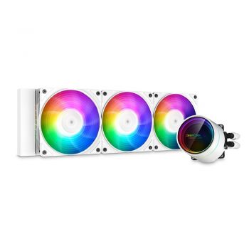 Deepcool GamerStorm Castle 360EX White ARGB CPU Liquid Cooler, Pump Noise 17.8 dB(A), 2550 RPM±10%, Fan Connector 4-pin PWM | DP-GS-H12W-CSL360EX-AR-WH