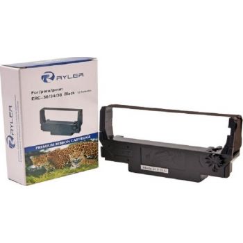 Ryler Premium Ribbon Cartridge, Compatible with Epson ERC 30/34/38, Black | RR-EP ERC30 BK