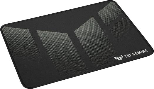 Asus TUF Gaming P1 Portable Gaming Mouse Pad with Nano Coated, Water Resistant Surface, Durable Anti Fray Stitching, and Non Slip Rubber Base, One Size, Black | 90MP02G0-BPUA00