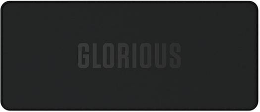 Glorious Sound Dampening Keyboard Mat, 75% TKL Compact Keyboard Deskpad, Non-Slip Rubber Base, Washable Cloth Surface, Durable Stitched Edges, 13.7 x 5.7 in, Black | GLO-KBM-TKL-B