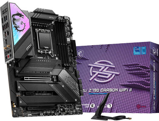 MSI MPG Z790 CARBON WIFI II LGA 1700 ATX Gaming Motherboard, Intel Z790 Chipset, 4x DDR5 Slots & 192 GB Max, Wi-Fi 7 / BT 5.3, PCI-E 5.0 x16, 5x M.2, USB 2.0, 3.2 Gen 1, HDMI | 911-7D89-010
