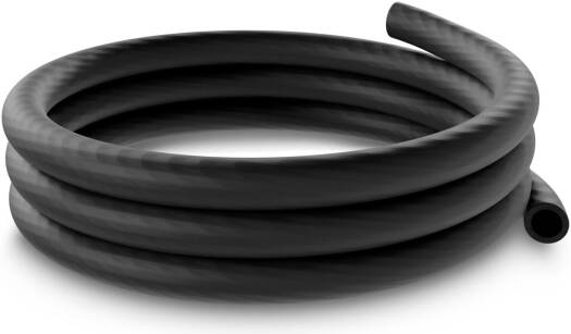 EKWB EK-Pro 10/17mm Tubing, Reinforced EPDM Material, 17mm Outer Diameter, 10mm Inner Diameter, Up to 80°C Temperature Range, 1 Meter Length, Black | 3831109848364