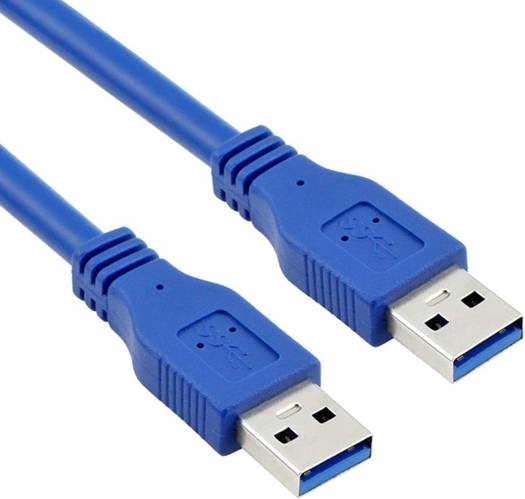 Generic USB 2.0 Male To Male Cable  0.5 Meter Length, Blue | USBMBLUE