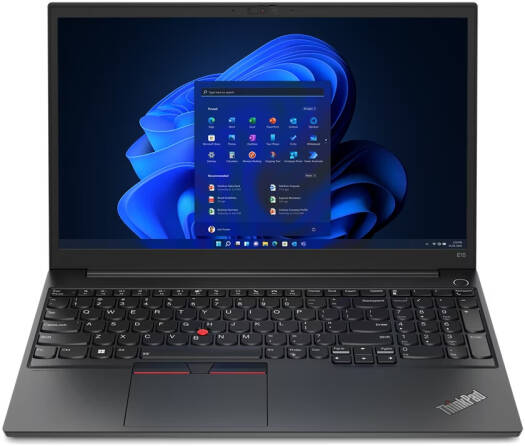 Lenovo ThinkPad E15 Gen 4 Laptop, 15.6" FHD IPS Display, Intel Core i5-1235U, 8GB RAM, 512GB SSD, Intel Iris Xe Graphics, ENG-ARB K/B, Windows 11 Pro, Black | 21E6000QGR