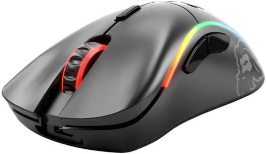 Glorious Model D Wireless RGB Optical Gaming Mouse, 2.4GHz, Ergonomic, 19k DPI Optical Sensor, 6 Programmable Buttons, BAMF, Matte Black | GLO-MS-DW-MB
