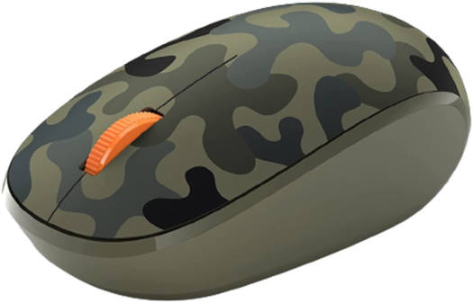 Microsoft Bluetooth Mouse, Fast Tracking Sensor, 2.4 GHz Frequency Range, Up to 12 Months Battery Life, Precise Navigation, Compatible with Windows / Mac, Green Camouflage | 8KX-00036