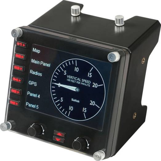 Logitech Flight Instrument Panel Professional Simulation LCD Multi-Instrument Controller | 945-000008