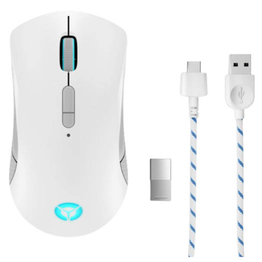 Lenovo Legion M600 Wireless Gaming Mouse, 2.4GHz, Bluetooth 5.0, Wired via USB 2.0 Connection Type, Up to 16000 DPI, 9 Mice Button, Stingray | GY51C96033