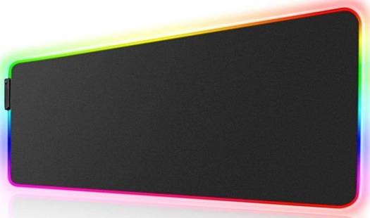 RGB Gaming Mouse Pad, Extra Large Soft Led Extended Mouse pad (10 Lighting Modes), anti-slip Rubber Base Computer Keyboard Mat | FG0313 - B07QNDFV1V