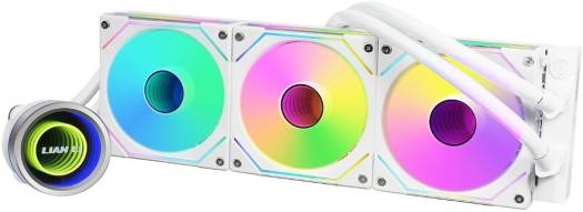 Lian Li Galahad II Trinity SL-INF 360 All In one CPU Cooler, ARGB PWM, 3 Fan Slots (120 mm), 2150 RPM Fan Speed, Fluid Dynamic Bearing, 61.3 CFM Airflow, 360mm Radiator Size, White | G89.GA2T36INW.00