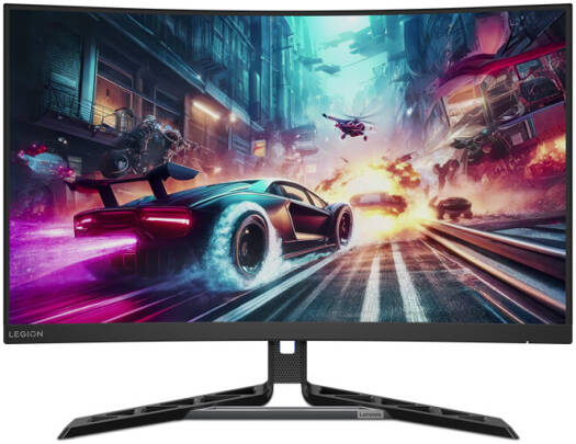 Lenovo Legion R32qc-30 Gaming Curved Monitor, 32" VA Display, QHD Resolution, 180Hz Refresh Rate, 0.5ms (MPRT) Response Time, AMD FreeSync Technology, 1500R Curvature, Black | R32qc-30