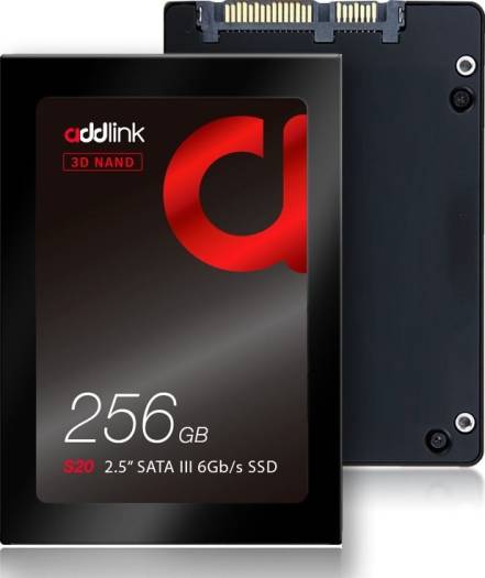 Addlink S20 3D Nand SSD 256GB Sata III 6Gb/s 2.5-inch/7mm Internal Solid State Drive with Read 510MB/s Write 400MB/s - 3D NAND 256GB | ad256GBS20S3S